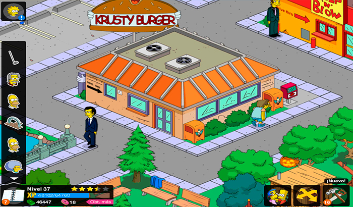El Jugón de Móvil Análisis Los Simpson Springfield partida