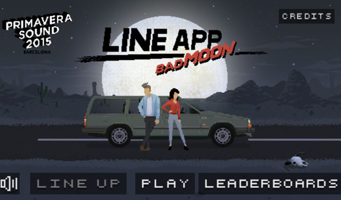 portada Primavera Sound Line-App bad moon para el jugón de móvil