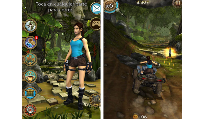 El Jugón de Móvil Lara Croft: Relic Run Partida 1