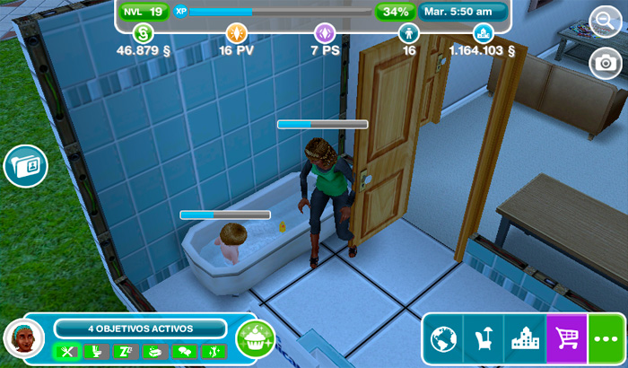 El Jugón de Móvil Guías y Trucos Los Sims Free Play - Misión 10 Una Mision para infantes