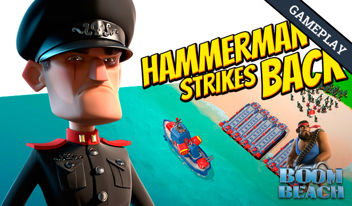 El Jugón de Móvil Gameplay Boom Beach Boom Beach - Defendiendo y atacando a Hammerman