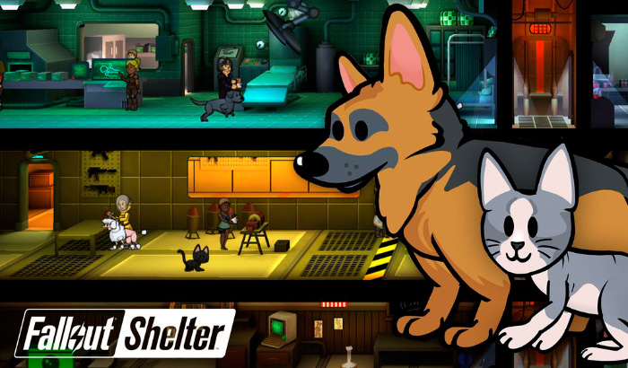 Actualización Fallout Shelter 1.3 - Se incluyen mascotas en el refugio